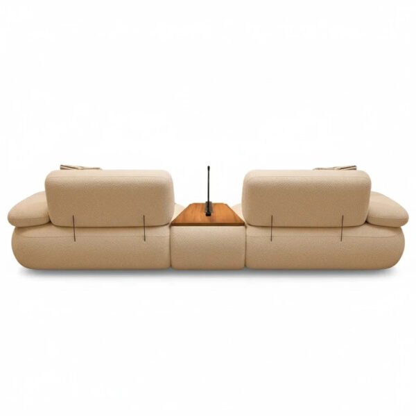 Modo Duo Modular Upholstered Sofa With Center Table