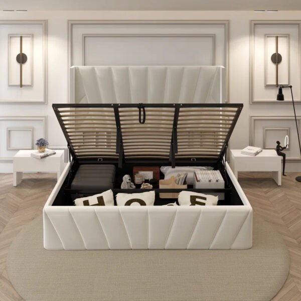 Monaco Geometric Luxe Upholstered Bed