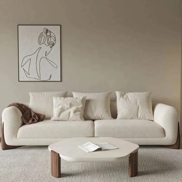 Nimbus Ivory Boucle Sofa 3 Seater