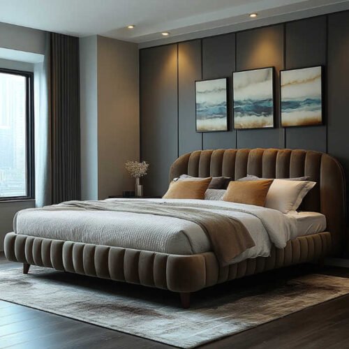 Oslo Curve Luxury Upholstered Bed Oslo Curve Luxury Upholstered Bed