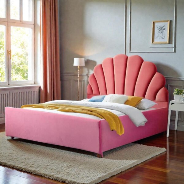 Roselle Shell Luxury Upholstered Bed