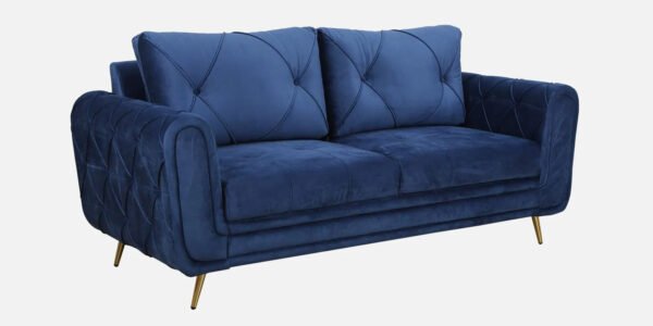 Royal Azure Tufted Velvet 3-seater Sofa