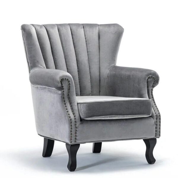 Royal Comfort Velvet Wing Chair