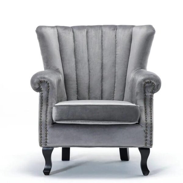 Royal Comfort Velvet Wing Chair
