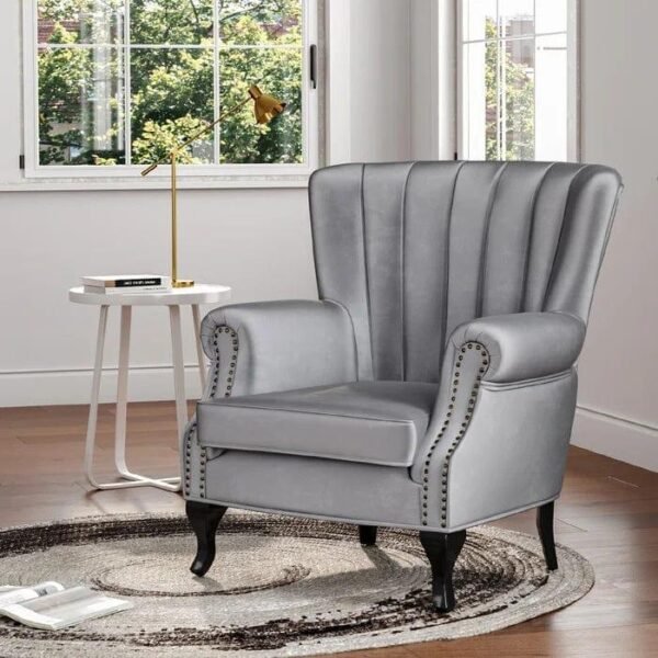 Royal Comfort Velvet Wing Chair
