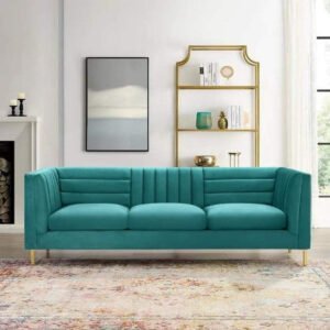 Tealcraft Linear Channel Upholstered 3-seater Sofa