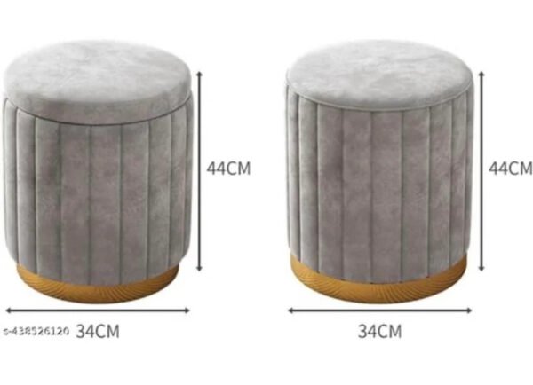 Veloura Luxe Upholstered Ottoman