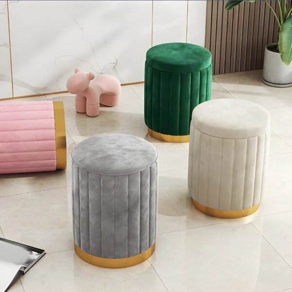 Veloura Luxe Upholstered Ottoman