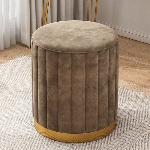 Veloura Luxe Upholstered Ottoman
