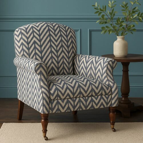 Zara Chevron Luxury Accent Chair Zara Chevron Luxury Accent Chair
