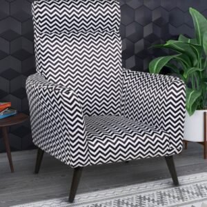 Zara Chevron Statement Accent Chair