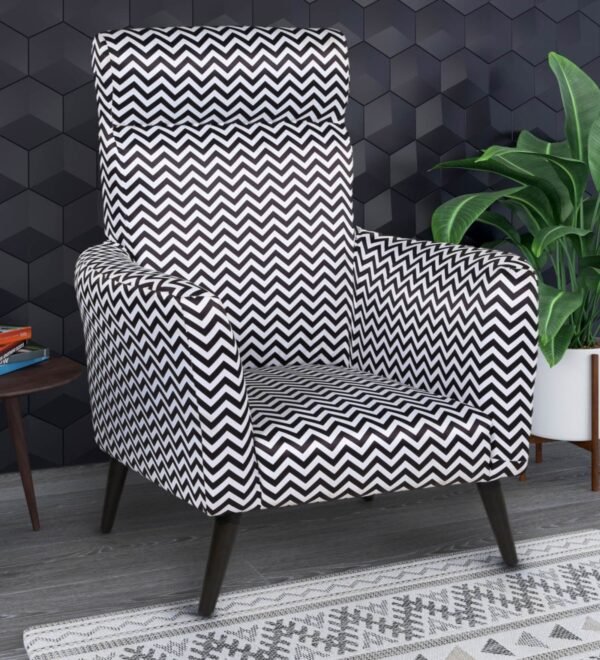 Zara Chevron Statement Accent Chair