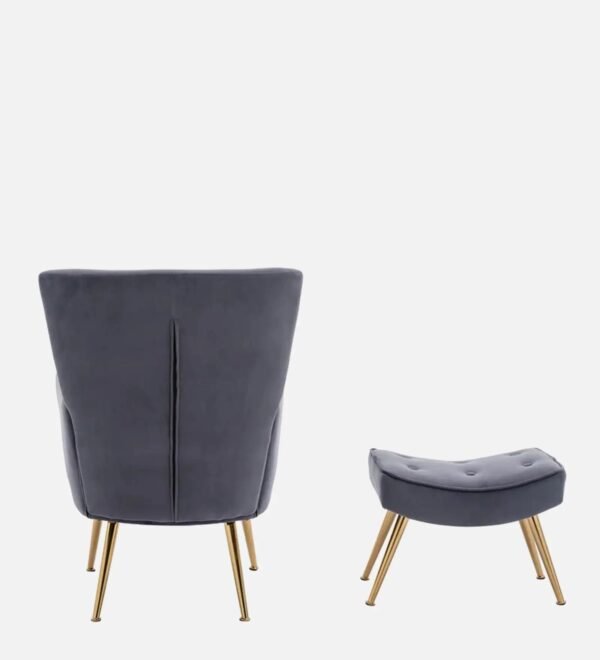 Royale Tufted Lounge Chair With Ottoman