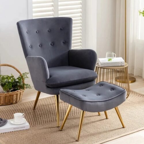 Royale Tufted Lounge Chair With Ottoman Royale Tufted Lounge Chair With Ottoman